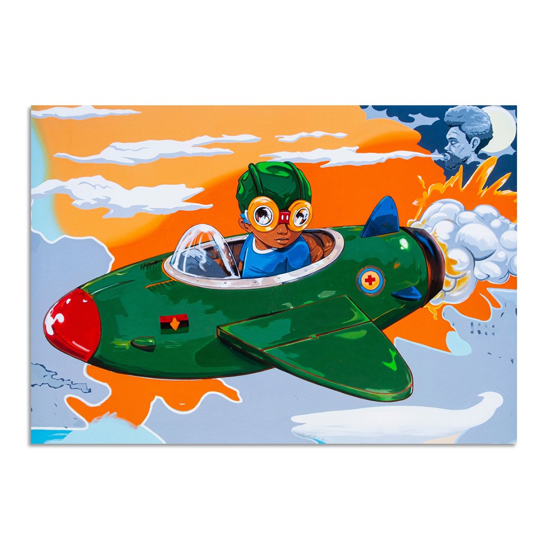 Hebru Brantley: When The Wind Drives You Forward — Ze Art Co